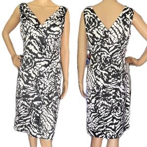 Donna Ricco Ruched Sleeveless Dress Sz 4